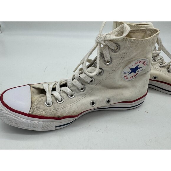 Vintage Converse Chuck Taylor All Star High-Top Sneakers Size 9.5 Beige Canvas - Picture 11 of 14